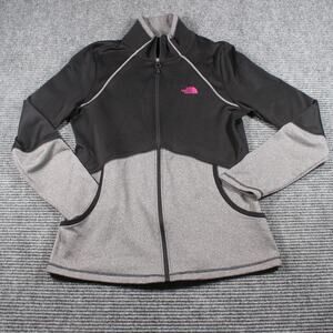 The North Face Women’s Colorblock Full-Zip Fleece Jacket M Black/Gray